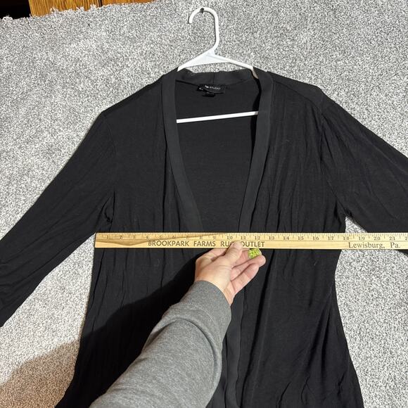 Lagenlook Cardigan Sweater Womens XL Asymmetrical Open Front Flowy Romantic Chic - Picture 3 of 7